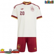 Camisa de Futebol Espanha Pedri Gonzalez #20 Equipamento Secundário Infantil Mundo 2026 Manga Curta (+ Calças curtas)